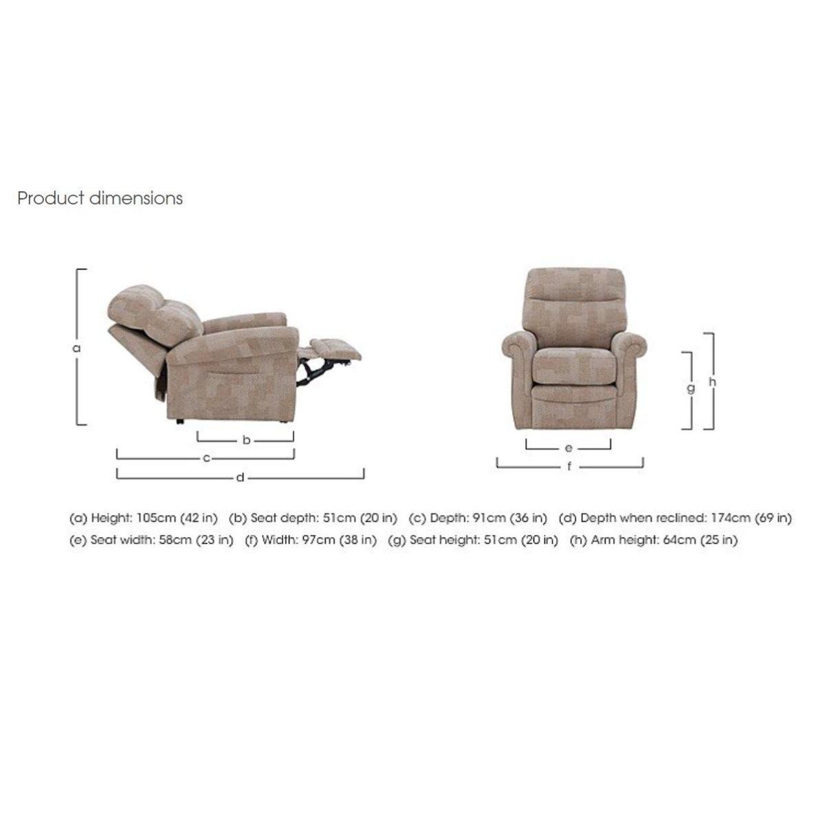 G Plan - Avon Fabric Lift and Rise Armchair – image 2