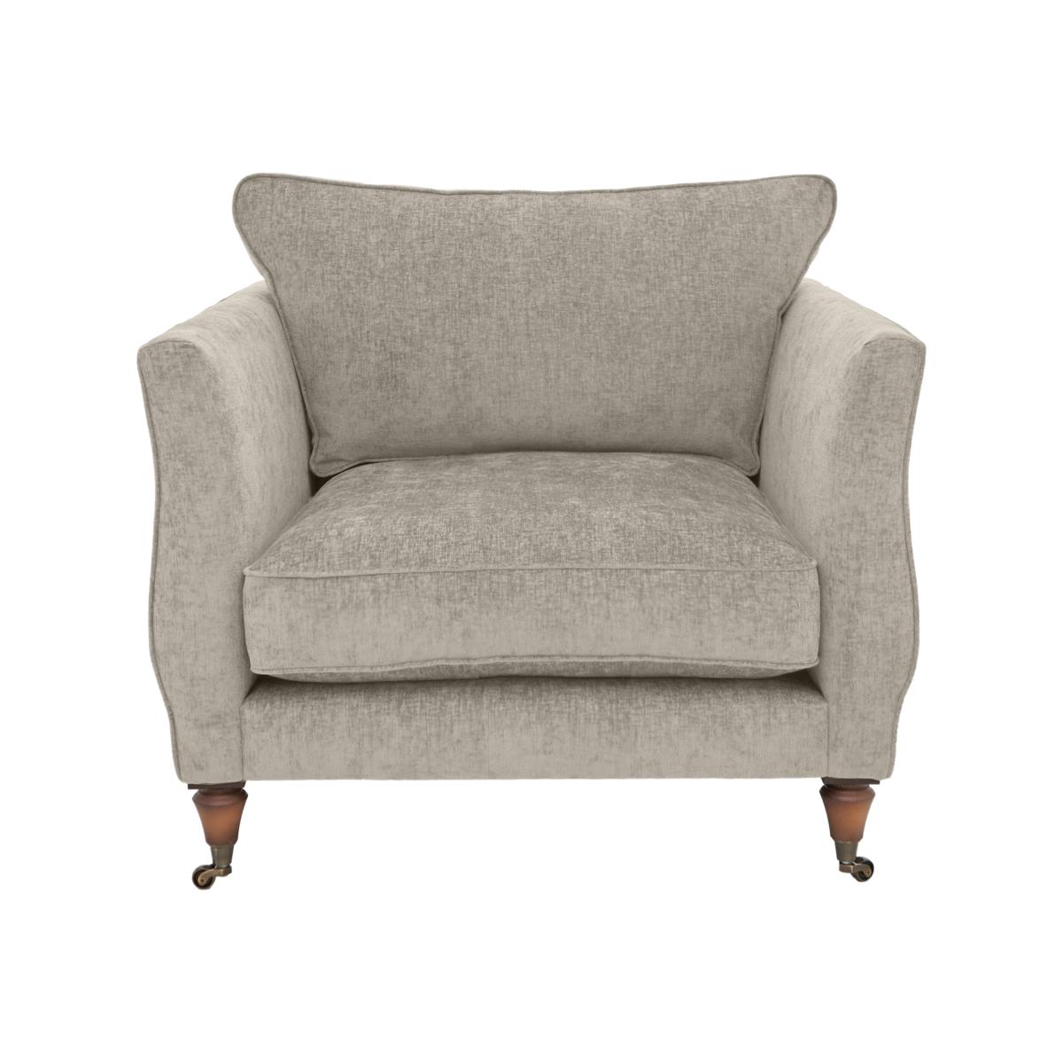 Boutique Chatterley Chair - Bolero Quill with Walnut Castors