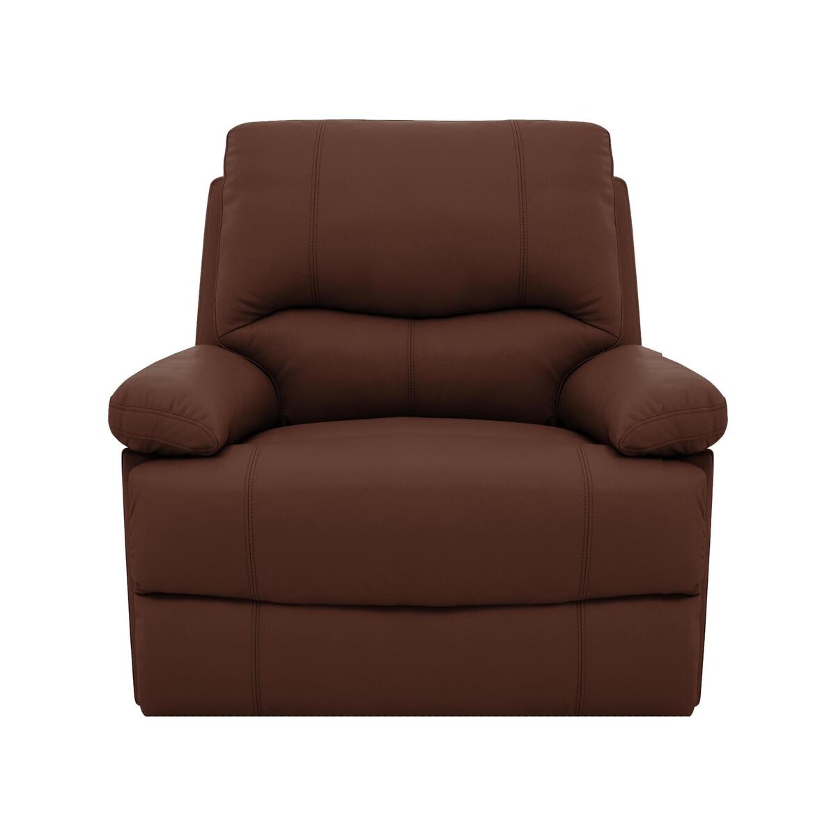 Dallas Leather Manual Recliner Armchair