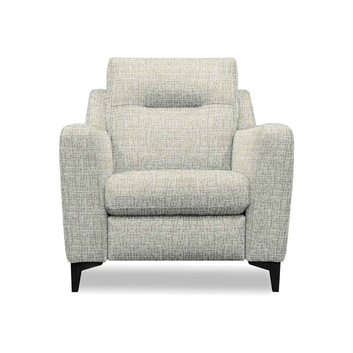 G Plan - Arlo Fabric Chair - Waffle Smoke with Ebony Feet