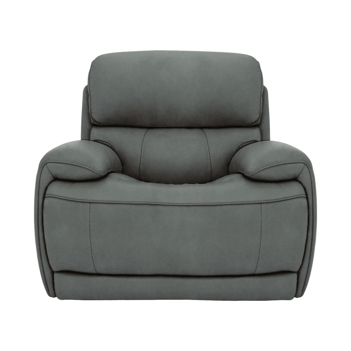 Relax Station Rocco Fabric Power Rocker Armchair with Power Headrest - Green – image 1