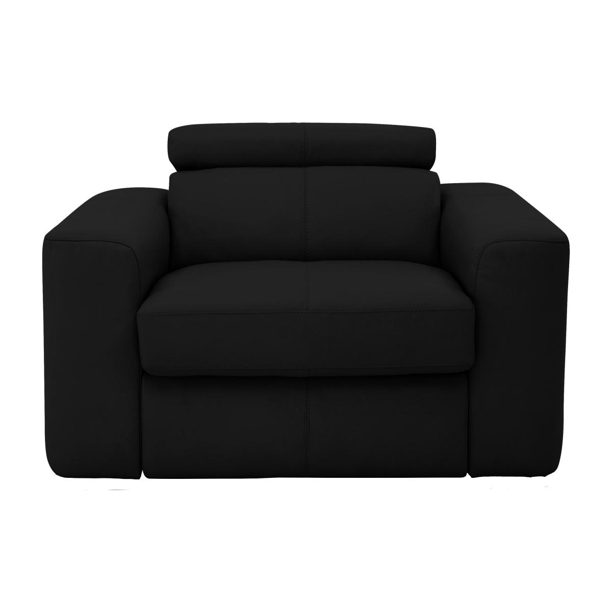 Infinity Leather Armchair - Black- World of Leather – image 1
