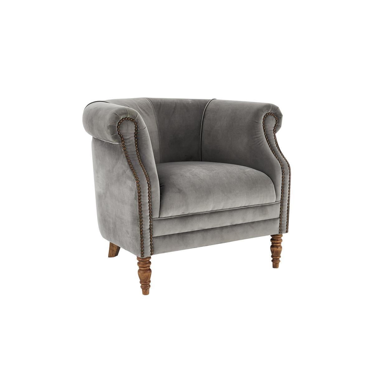 Alexander and James - New England Dukes Fabric Armchair - Grey – image 3