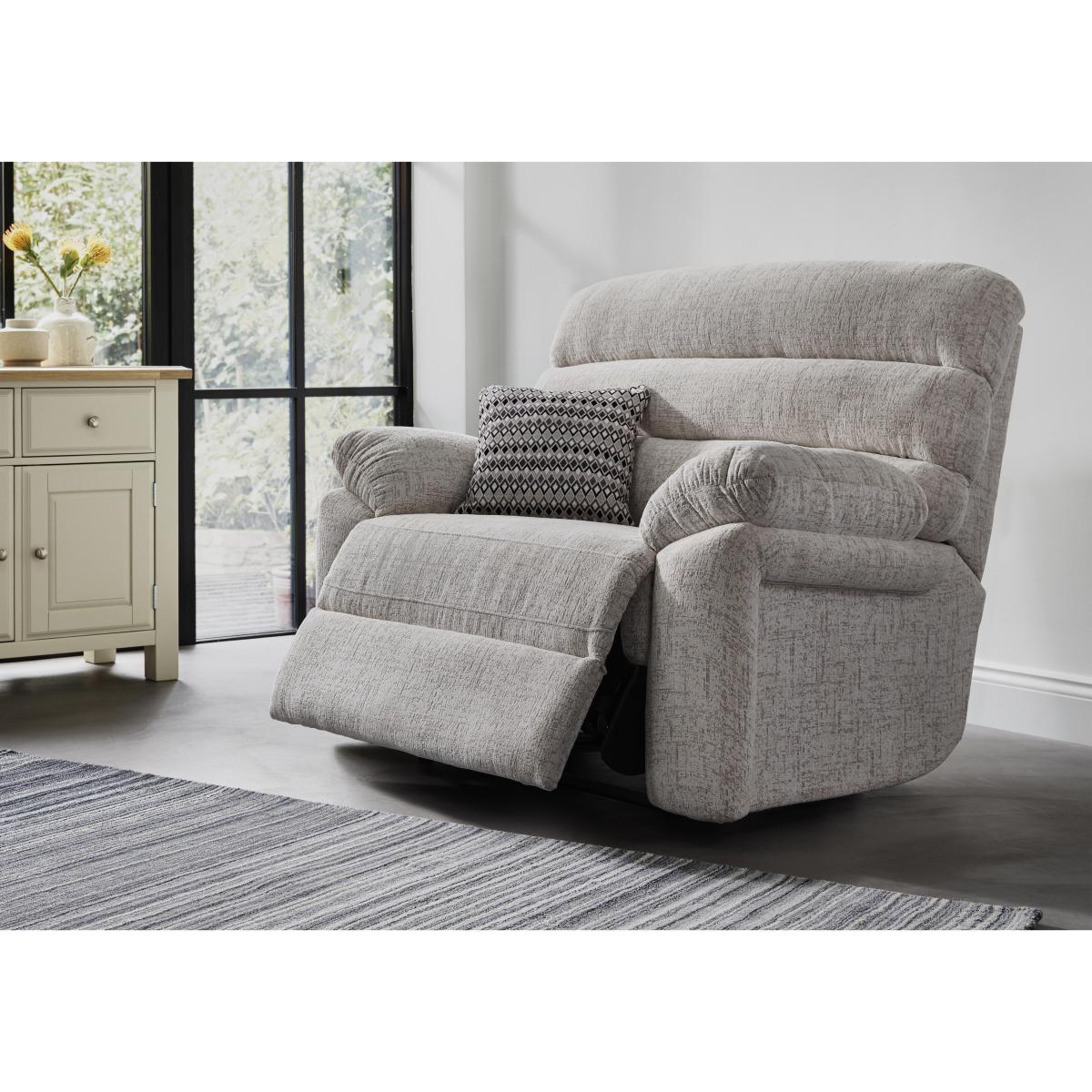 Comfort Story - Page Fabric Love Seat with Power Recliner and Power Headrest – image 2