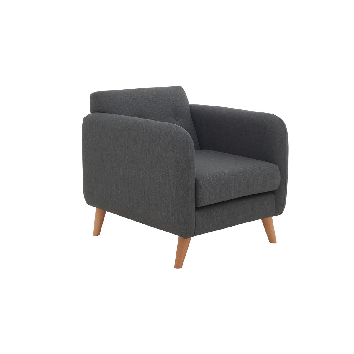 Garrison Lane Fabric Armchair - Silver – image 4