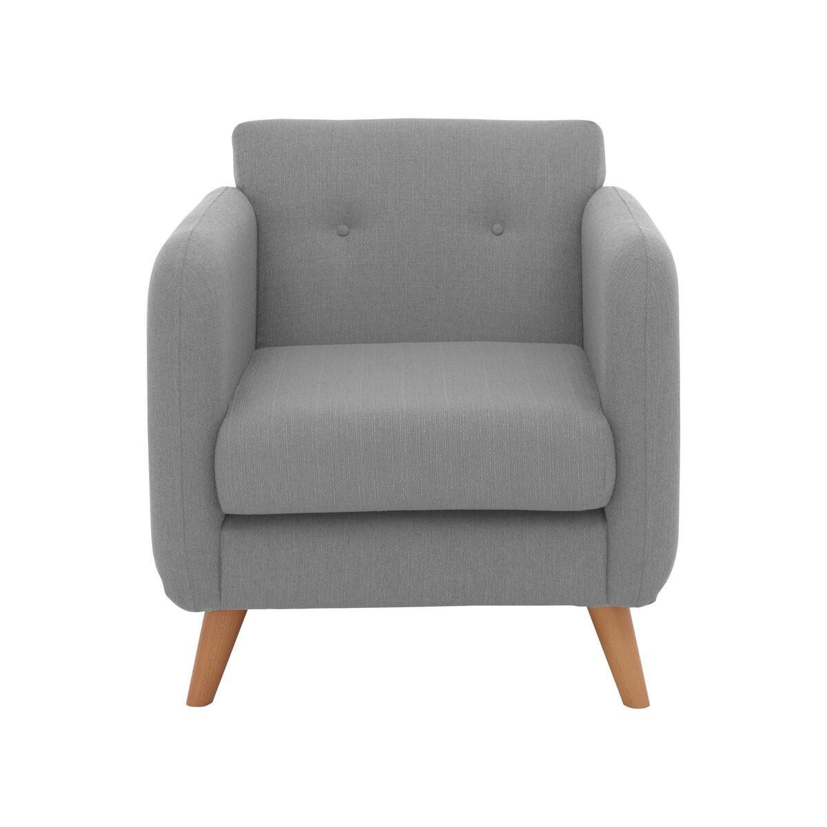 Garrison Lane Fabric Armchair - Silver – image 1