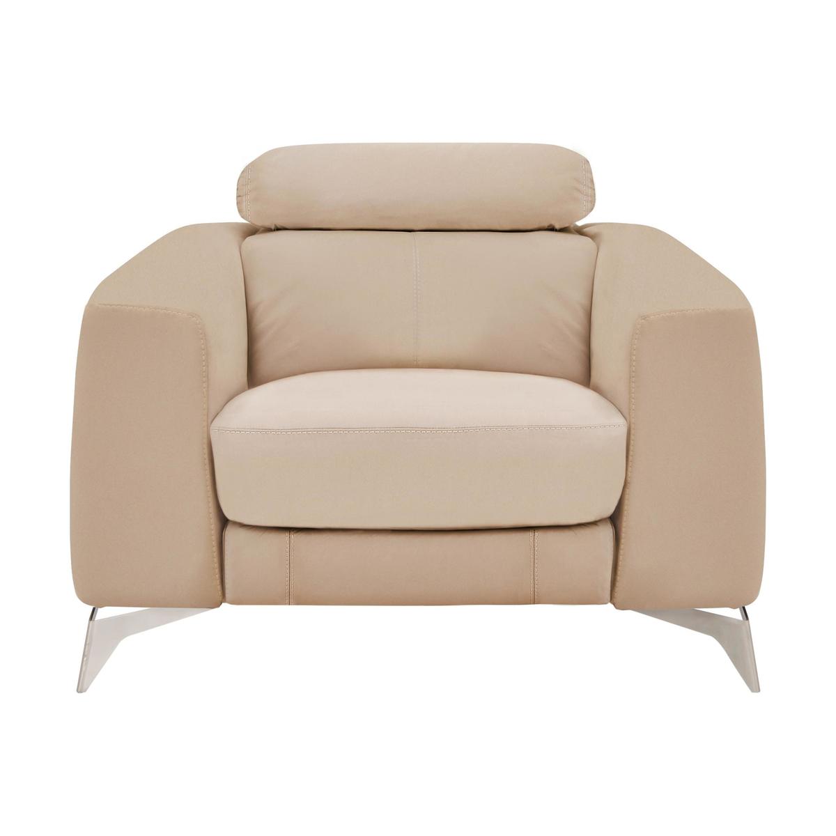World of Leather - Flavio Leather Armchair - Beige – image 1