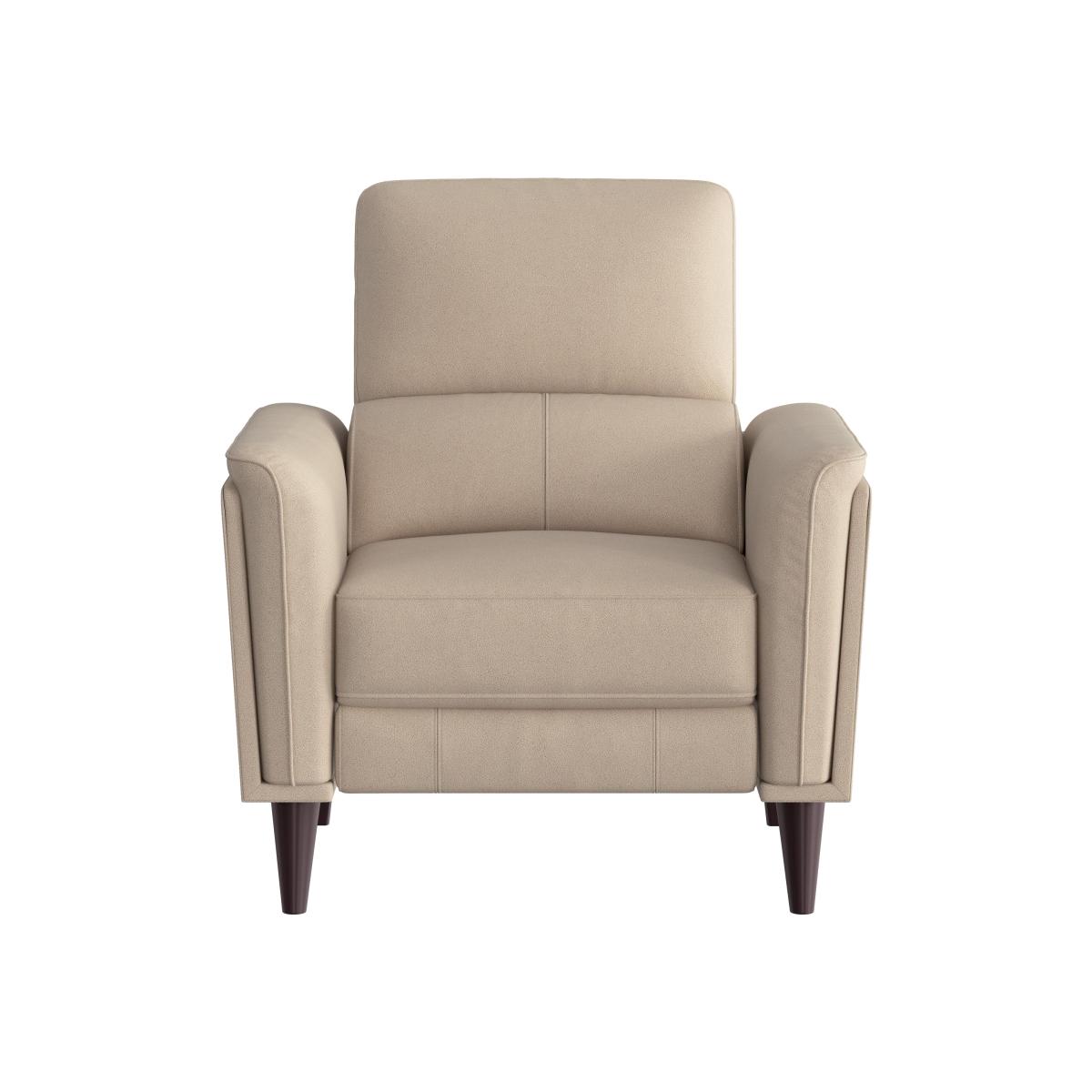Compact Collection Klein Fabric Power Recliner Chair with Telescopic Headrest - Bisque