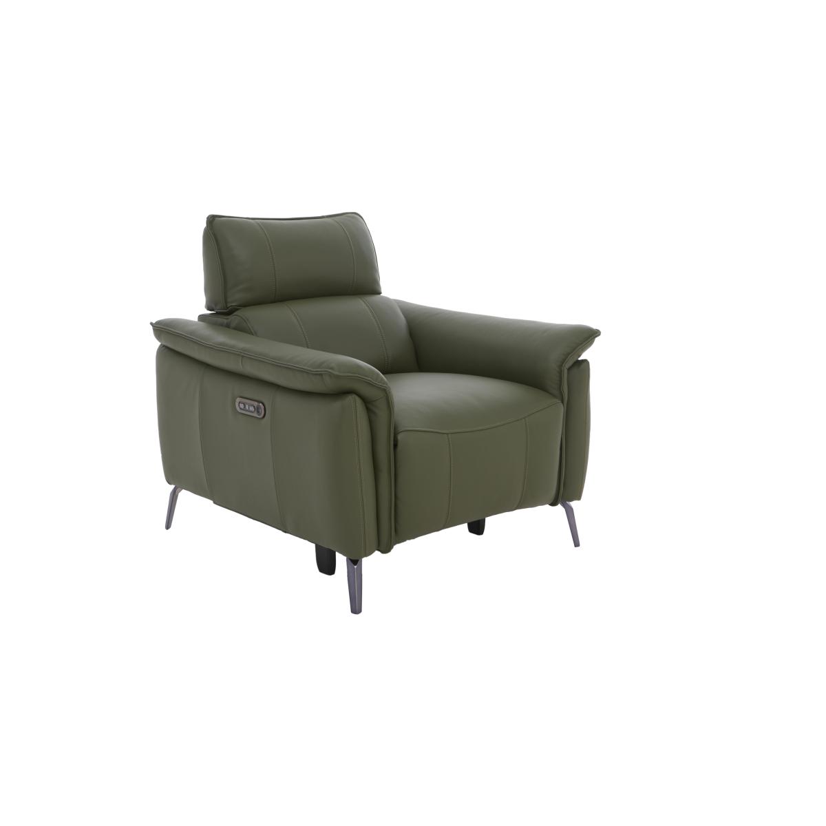 Jude Leather Armchair - Grey – image 8