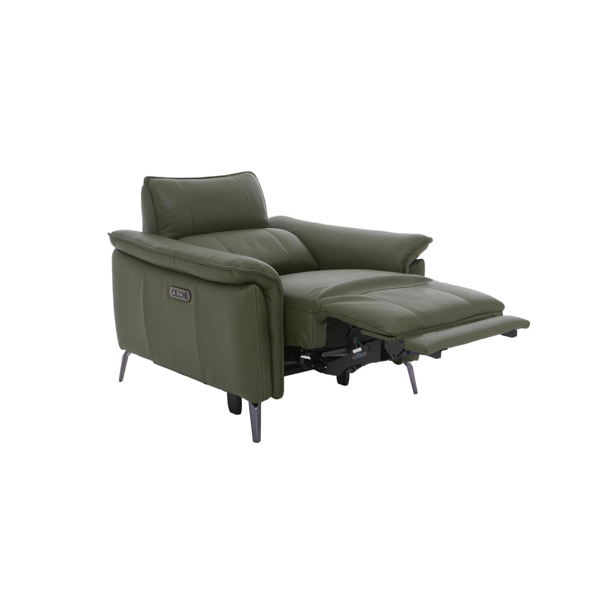 Jude Leather Armchair - Grey – image 9