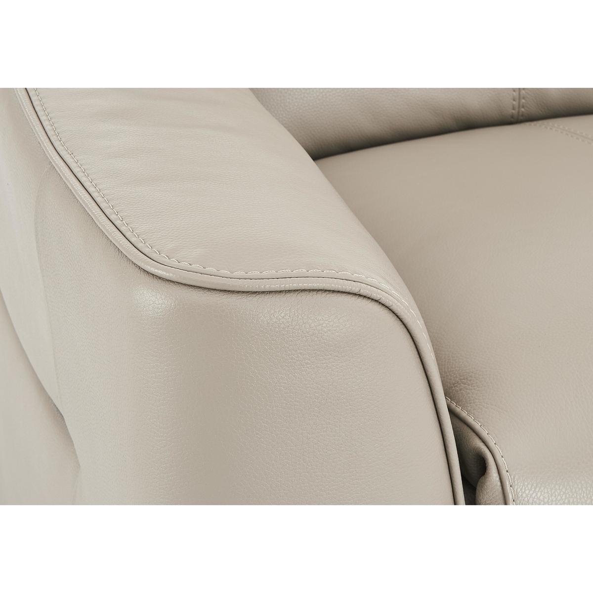 Elixir Leather Manual Recliner Armchair - Grey - By Furniture Village – image 3