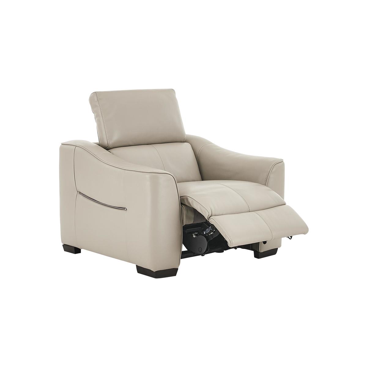 Elixir Leather Manual Recliner Armchair - Grey - By Furniture Village – image 7