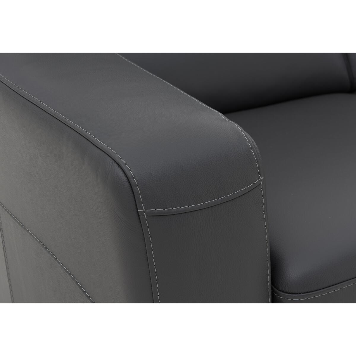 Nicoletti - Matera Leather Armchair with Box Arms - Beige – image 2