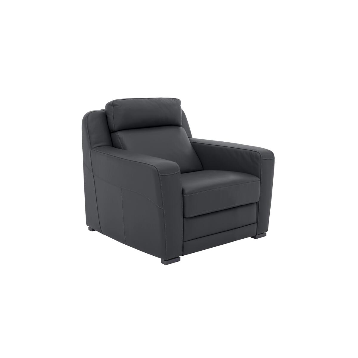 Nicoletti - Matera Leather Armchair with Box Arms - Beige – image 4