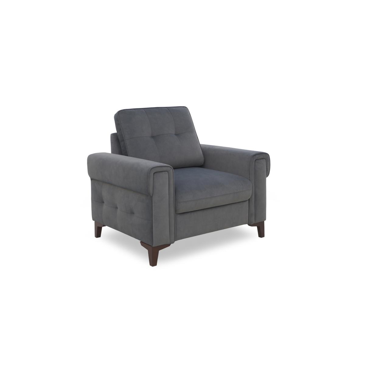 Zoom Fabric Armchair - Black Mica – image 5