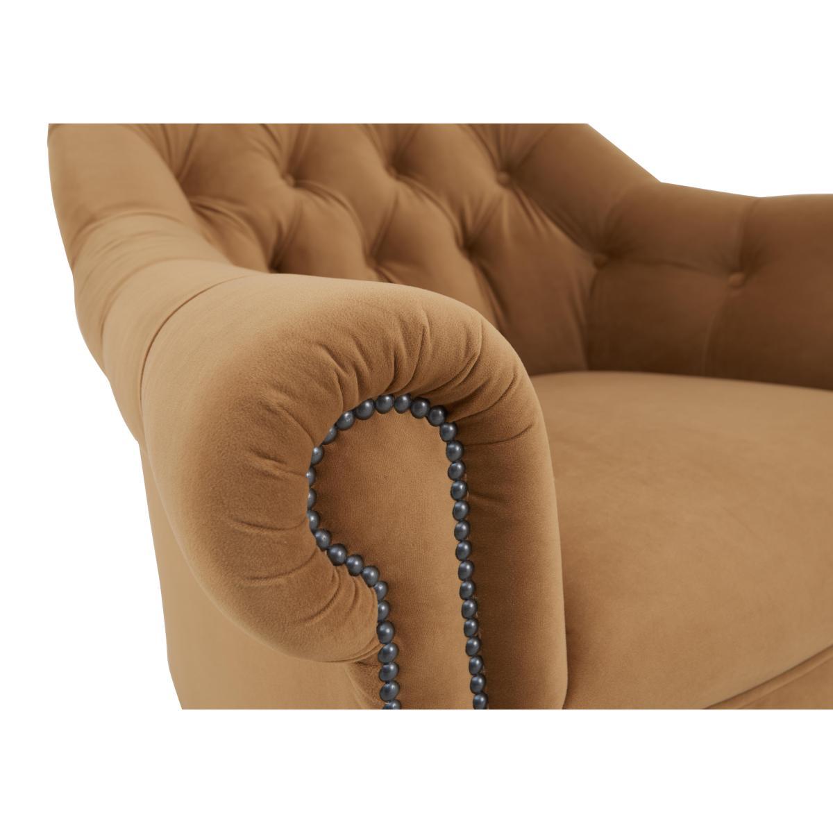 Tetrad - Talisker Velvet Fabric Button Armchair – image 3