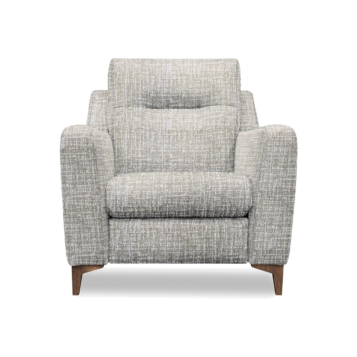 G Plan - Arlo Fabric Chair - Shore Slate with Walnut Feet