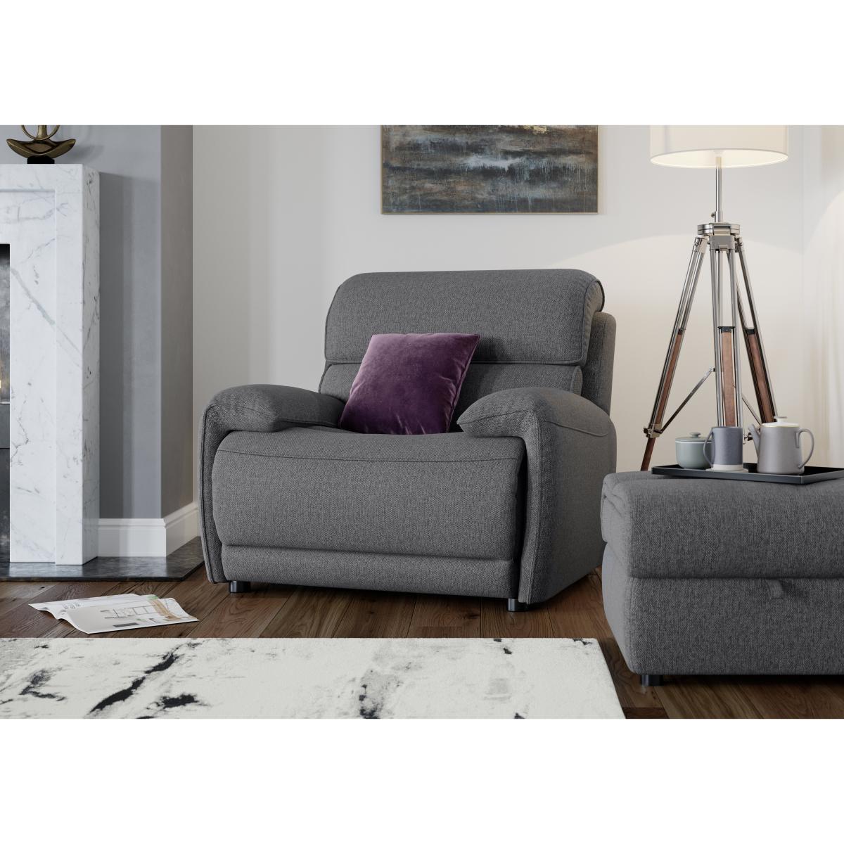 Link Fabric Armchair - R16 Charcoal – image 2
