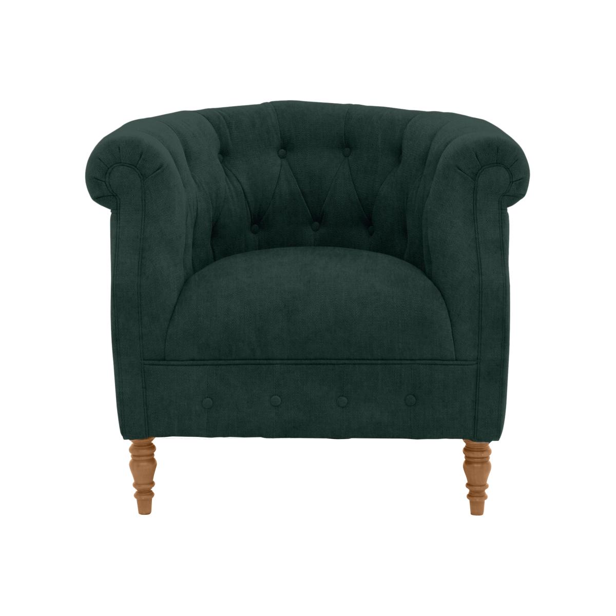 Alexander and James - Chesterfield Collection Calvin Fabric Chair - Honey Creeper - Oak Feet