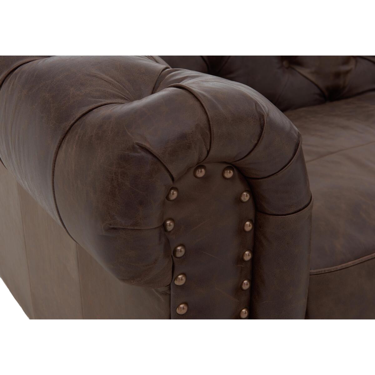 Alexander and James - Camden Collection Brixton Leather Armchair - Brown – image 3