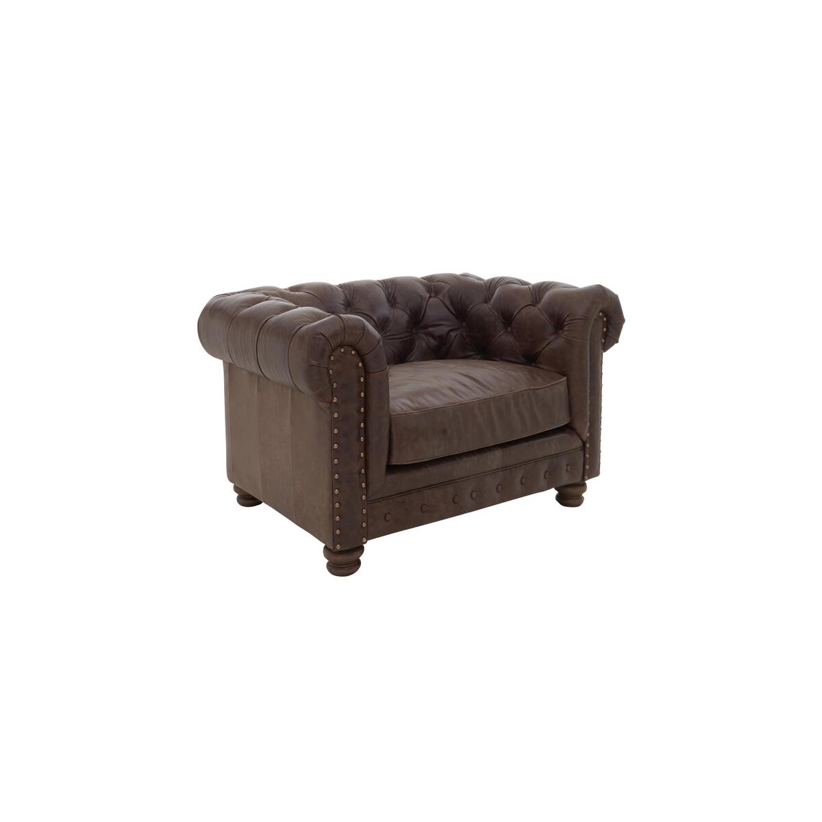 Alexander and James - Camden Collection Brixton Leather Armchair - Brown – image 5