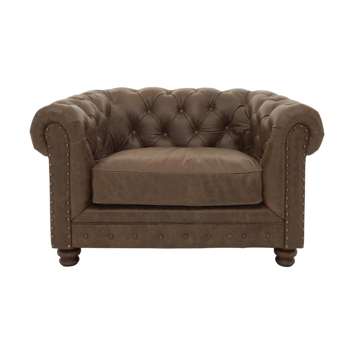 Alexander and James - Camden Collection Brixton Leather Armchair - Brown – image 1