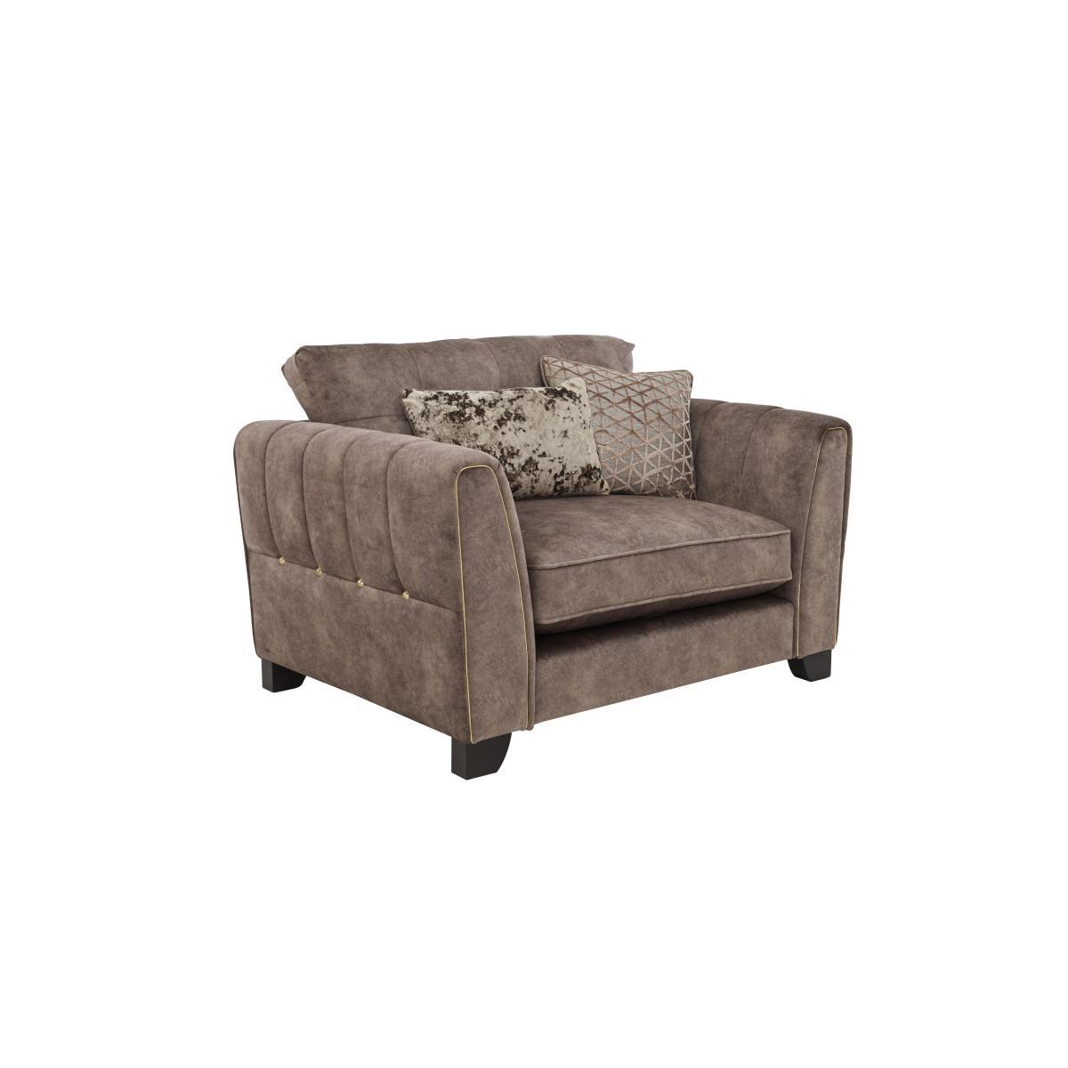 Ariana Classic Back Fabric Snuggler Chair – image 5