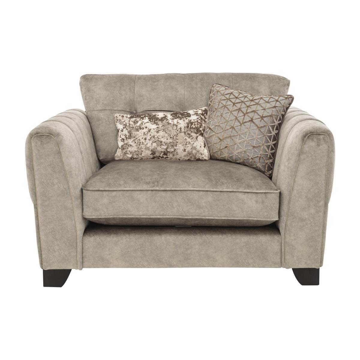 Ariana Classic Back Fabric Snuggler Chair – image 1