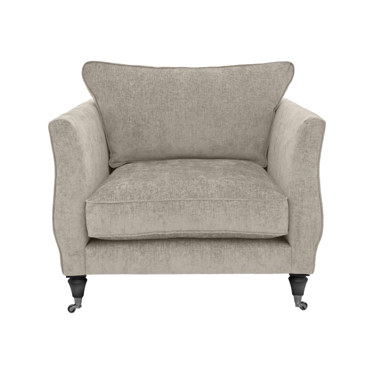 Boutique Chatterley Chair - Bolero Quill with Ebony Castors