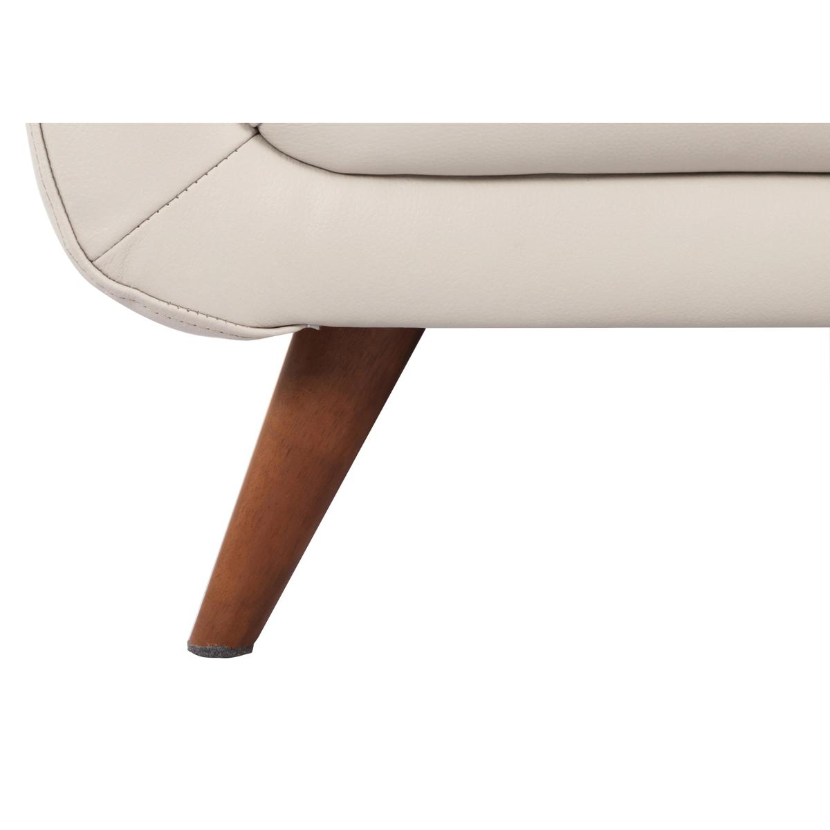 Rene Leather Cuddler Sofa - Brown – image 4