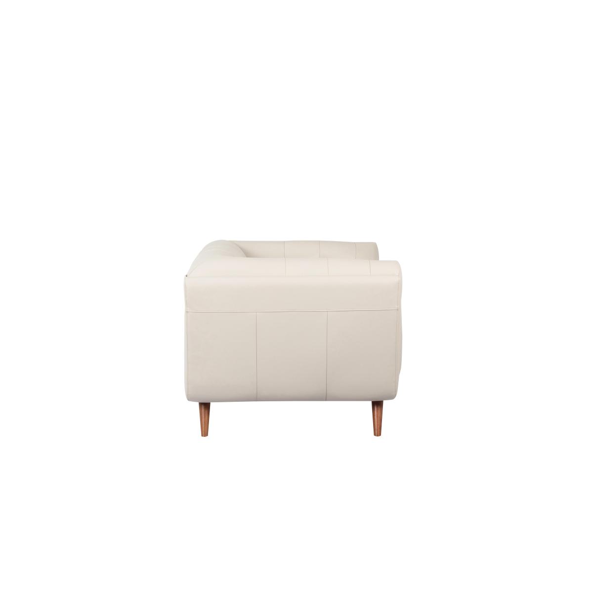 Rene Leather Cuddler Sofa - Brown – image 6