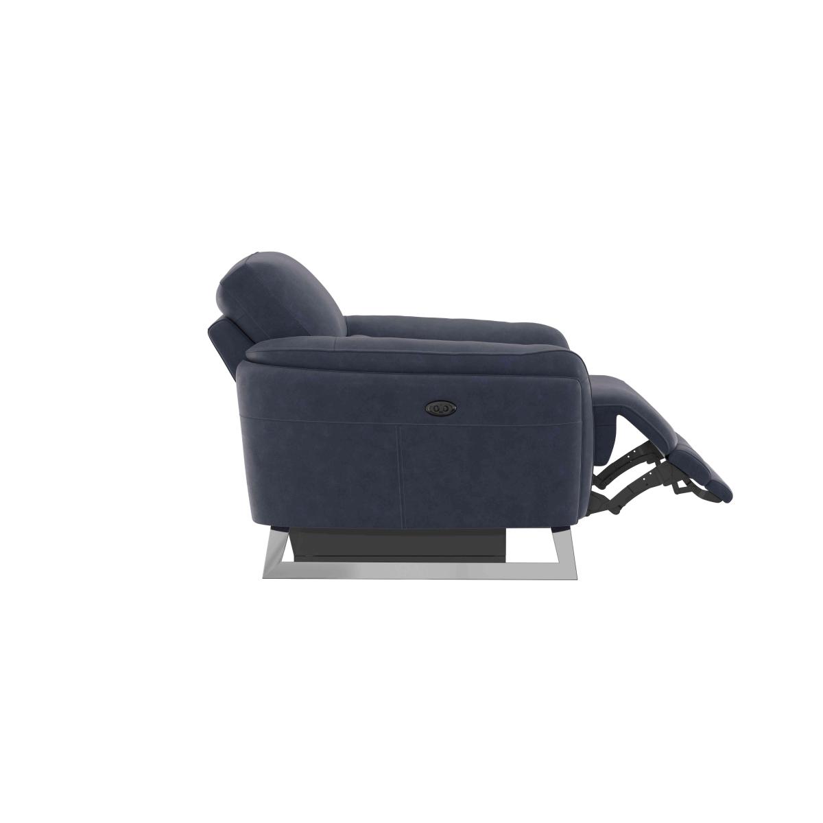 Amarilla Fabric Power Recliner Armchair - Grey – image 4