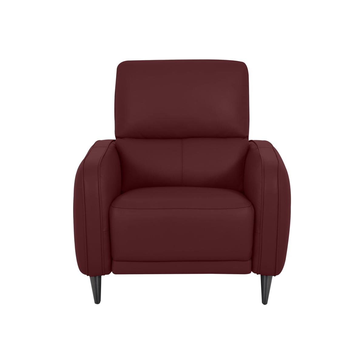 Domicil - Logan NC Leather Chair - Burgundy