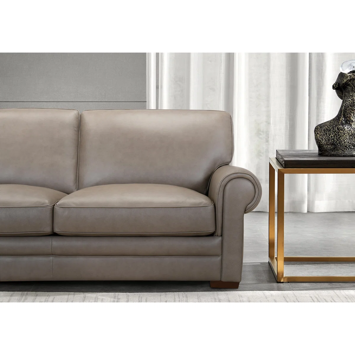 Carrick 2 Seater Leather Sofa - Sea Spray - Sofas and Armchairs – image 3