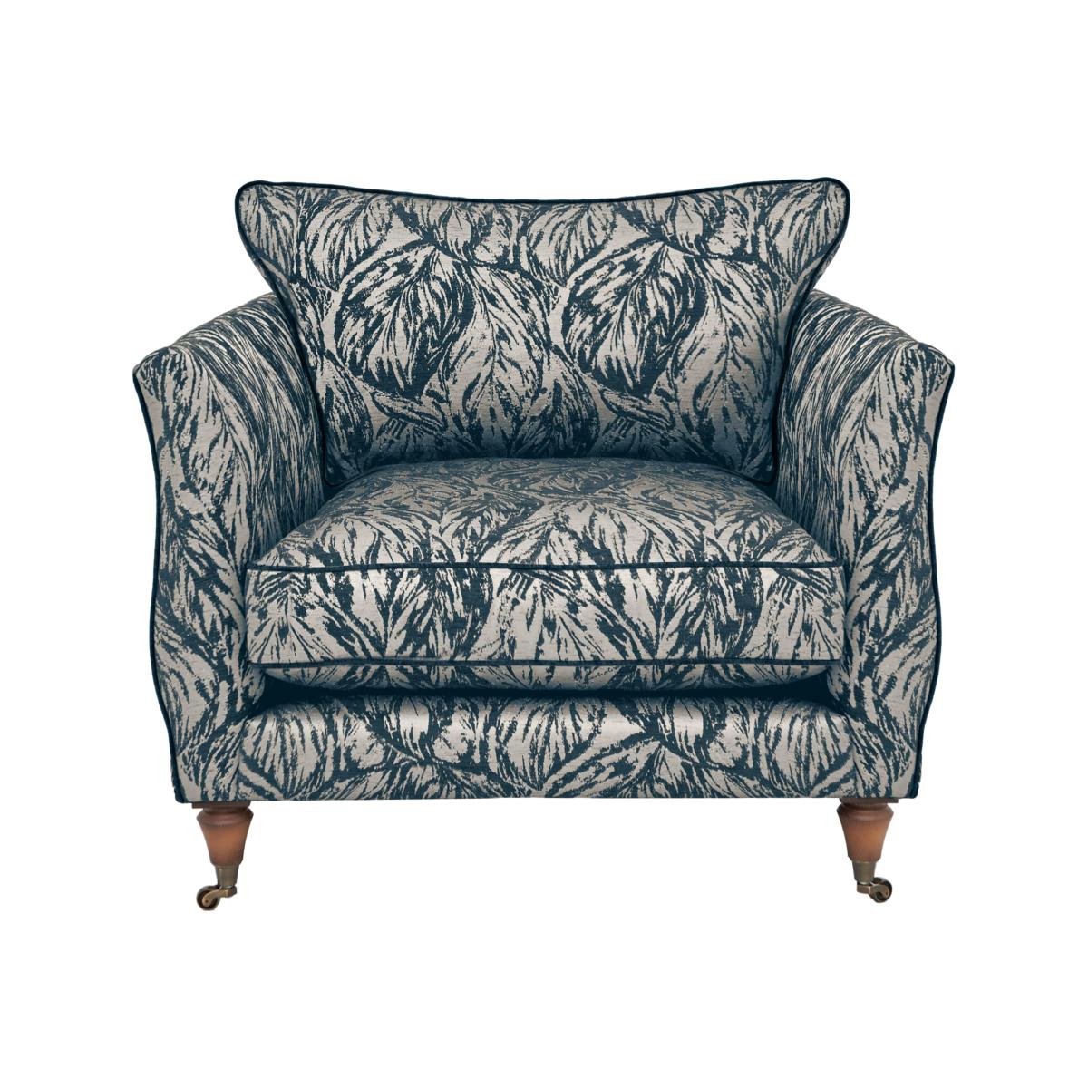 Boutique Chatterley Chair - Canopy Spruce with Walnut Castors