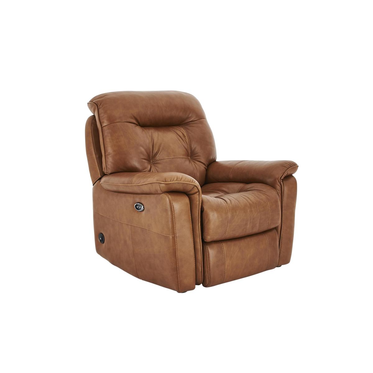 World of Leather Seattle Leather Swivel Rocker Recliner Armchair - Beige - By Furniture Village – image 2
