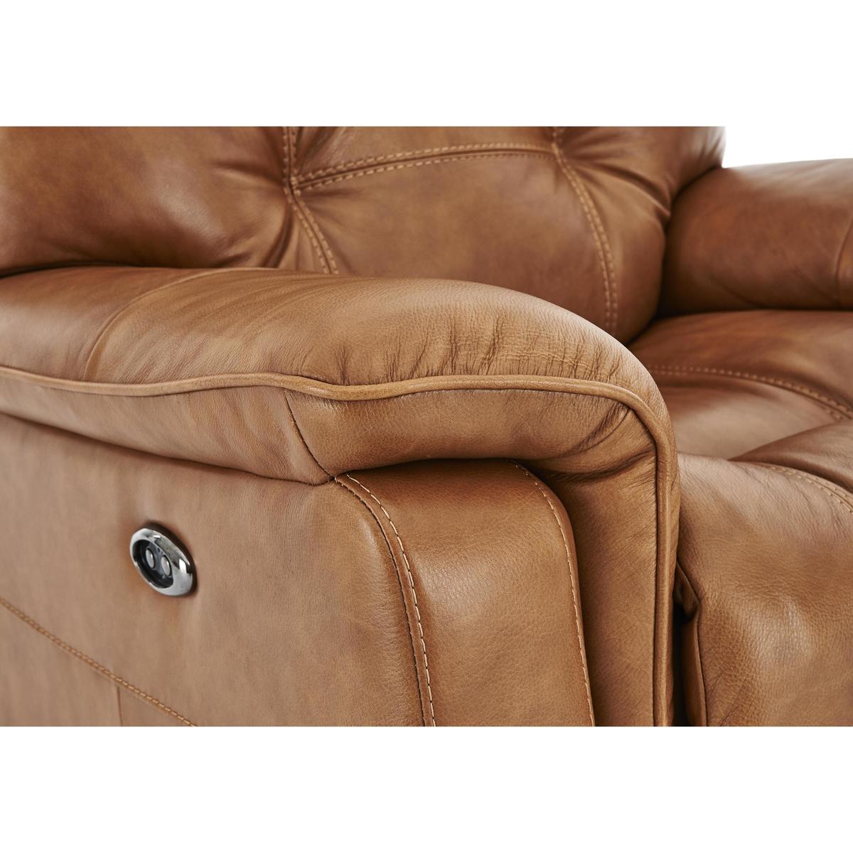 World of Leather Seattle Leather Swivel Rocker Recliner Armchair - Beige - By Furniture Village – image 7