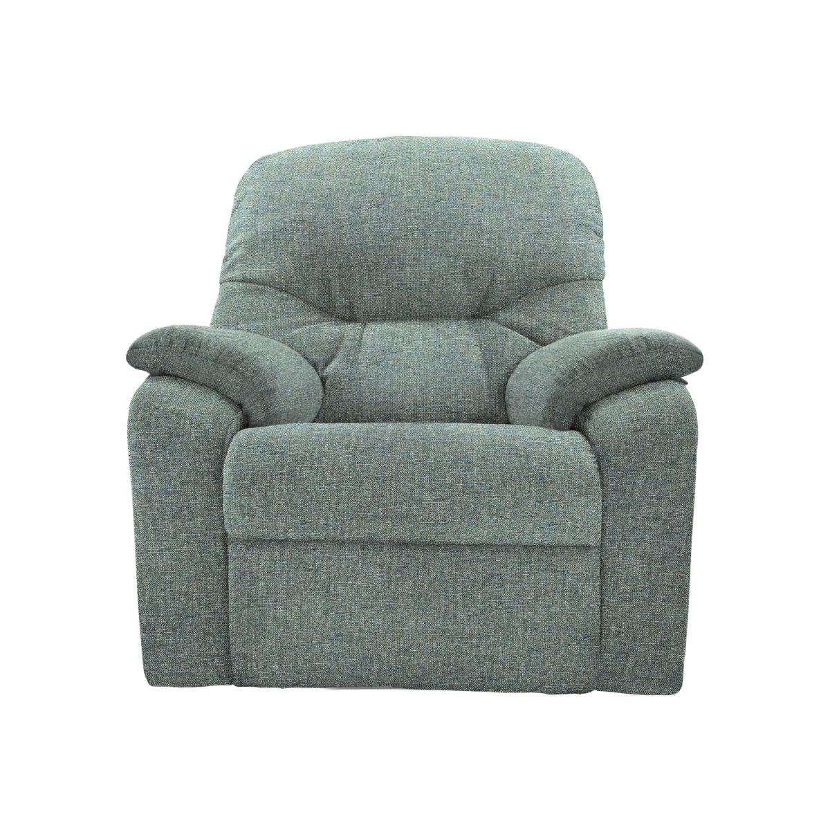 G Plan - Mistral Small Fabric Armchair with Manual Recliner - Dapple Kingfisher – image 1
