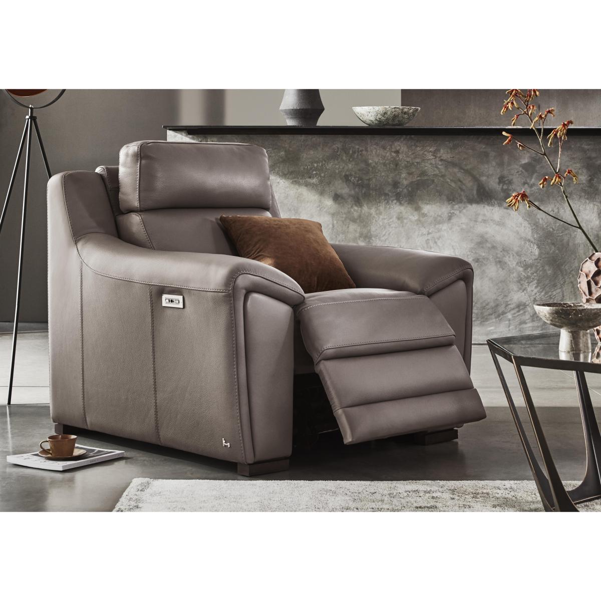 Nicoletti - Tosca Leather Power Recliner Armchair - Black – image 2