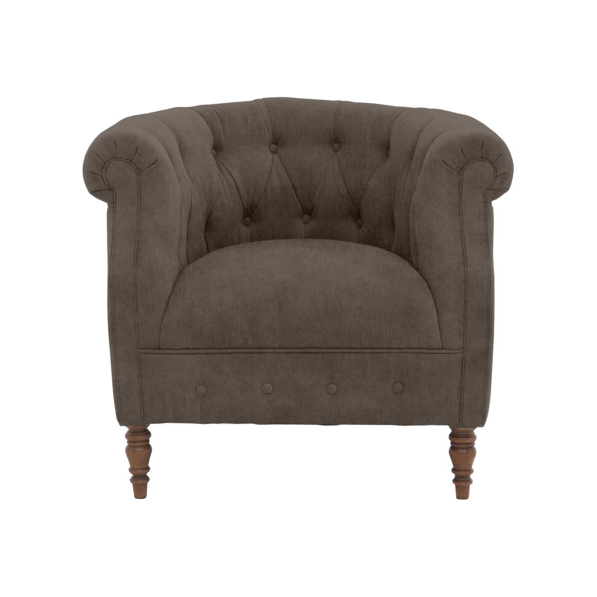 Alexander and James - Chesterfield Collection Calvin Fabric Chair - Discovery - Dark Feet