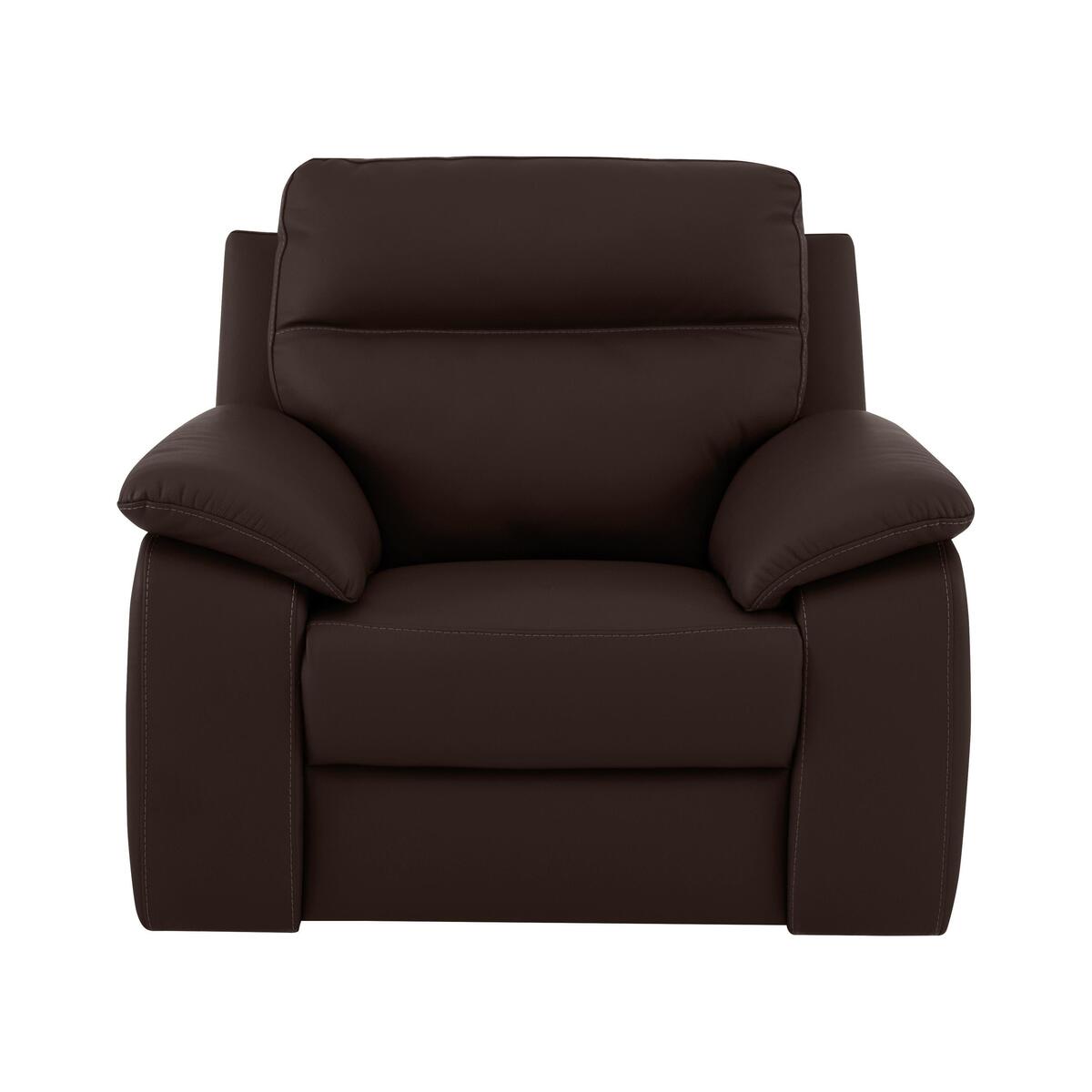 Nicoletti - Pepino Leather Recliner Armchair - Brown