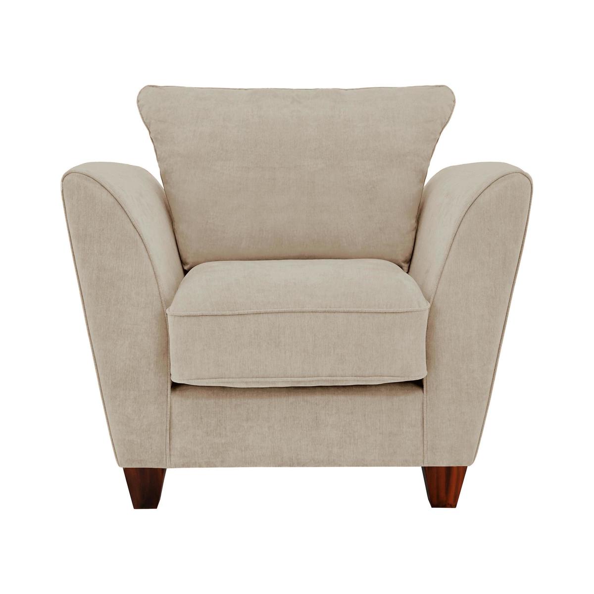 Tangier Fabric Armchair - Beige - By Furniture Village – image 1