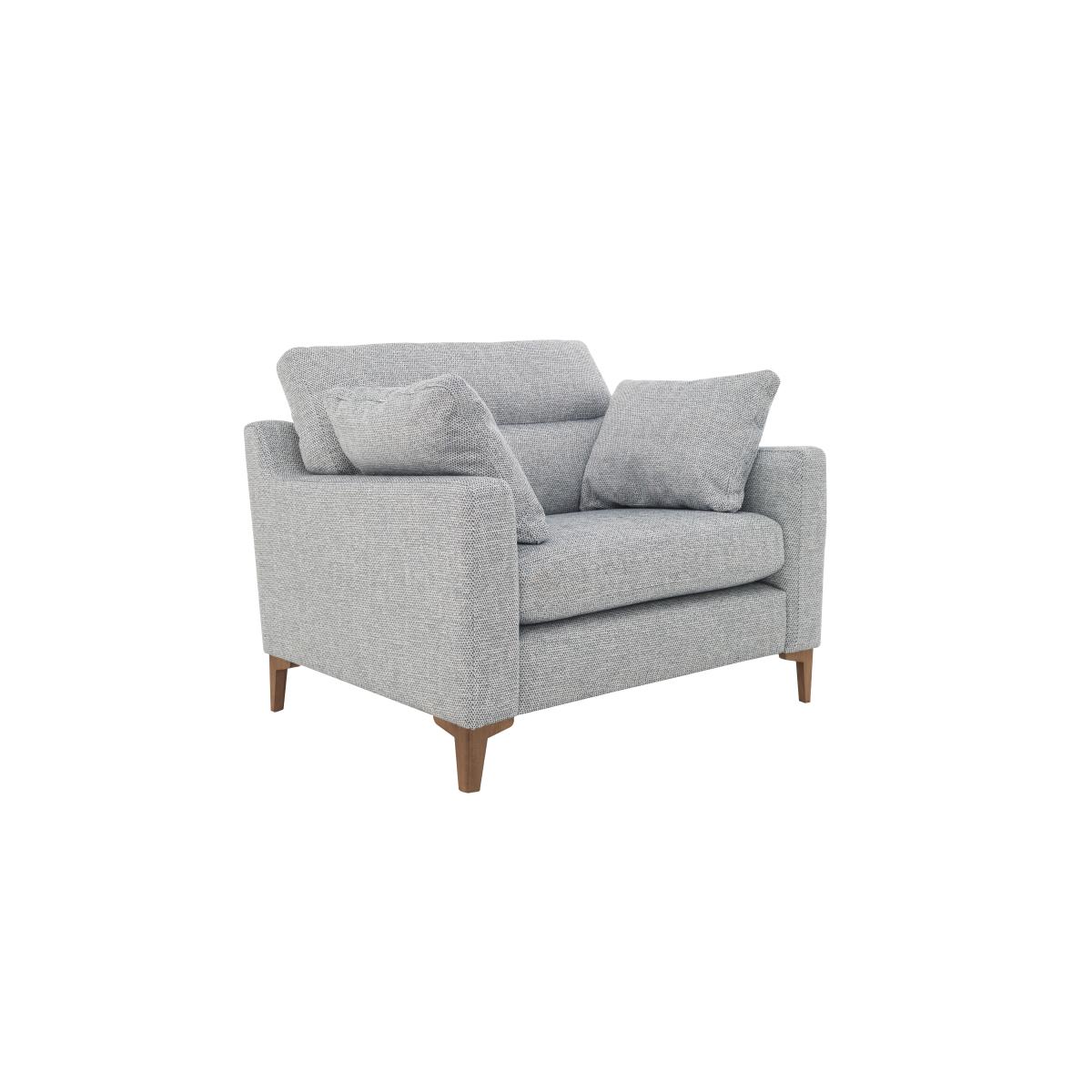 Uniqa Fabric Recliner Snuggle Chair - Grey – image 4