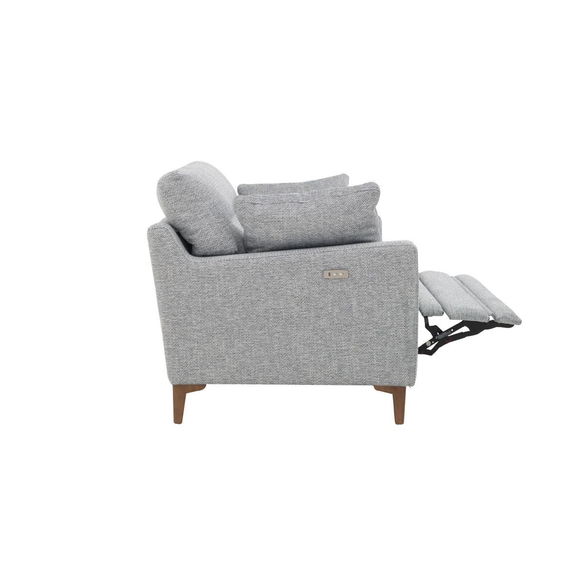 Uniqa Fabric Recliner Snuggle Chair - Grey – image 8