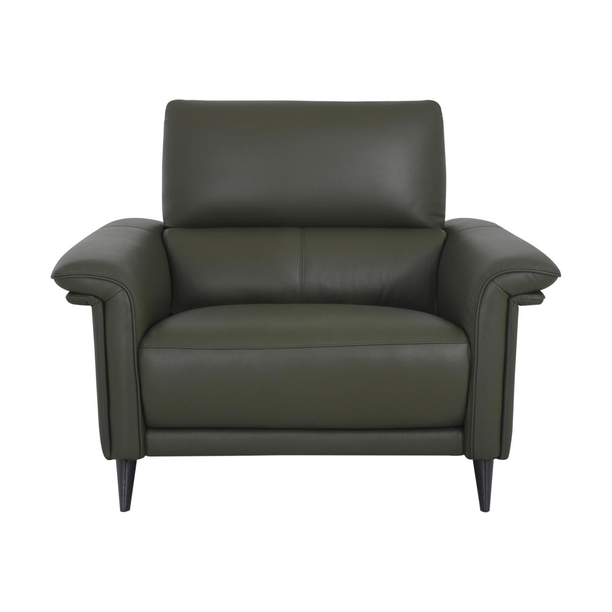 Domicil - Huxley Leather Chair - NP Dark Olive