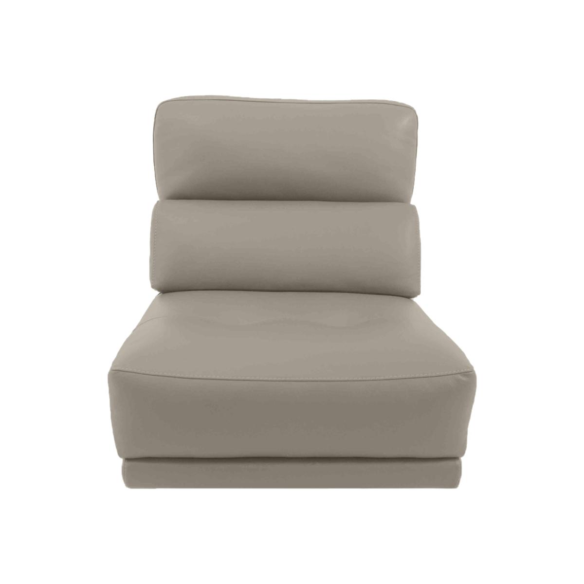Adama BV Leather Armless Unit - Taupe