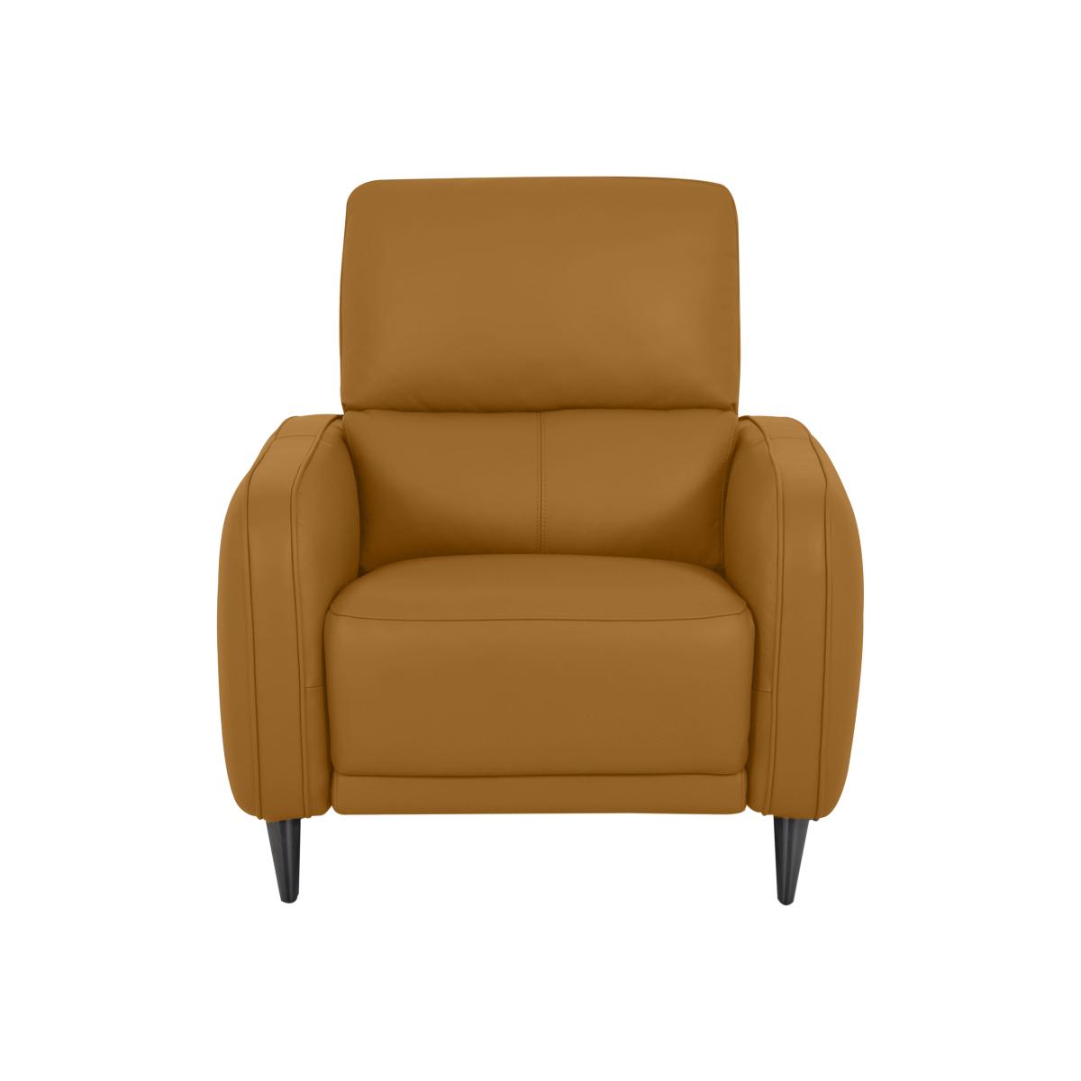 Domicil - Logan Leather Power Recliner Chair - NP Honey Yellow