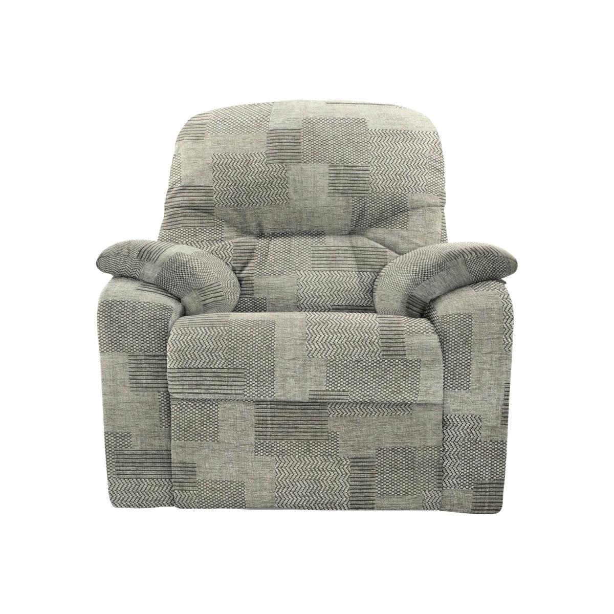 G Plan - Mistral Small Fabric Power Recliner Armchair - Checkers Smoke – image 1