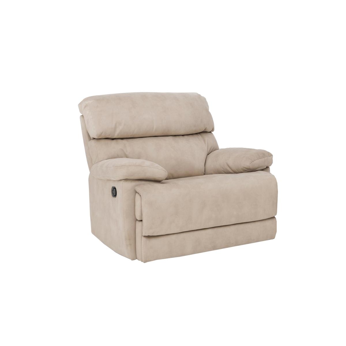 Cupola Fabric Recliner Armchair - Brown - By Furniture Village – image 2