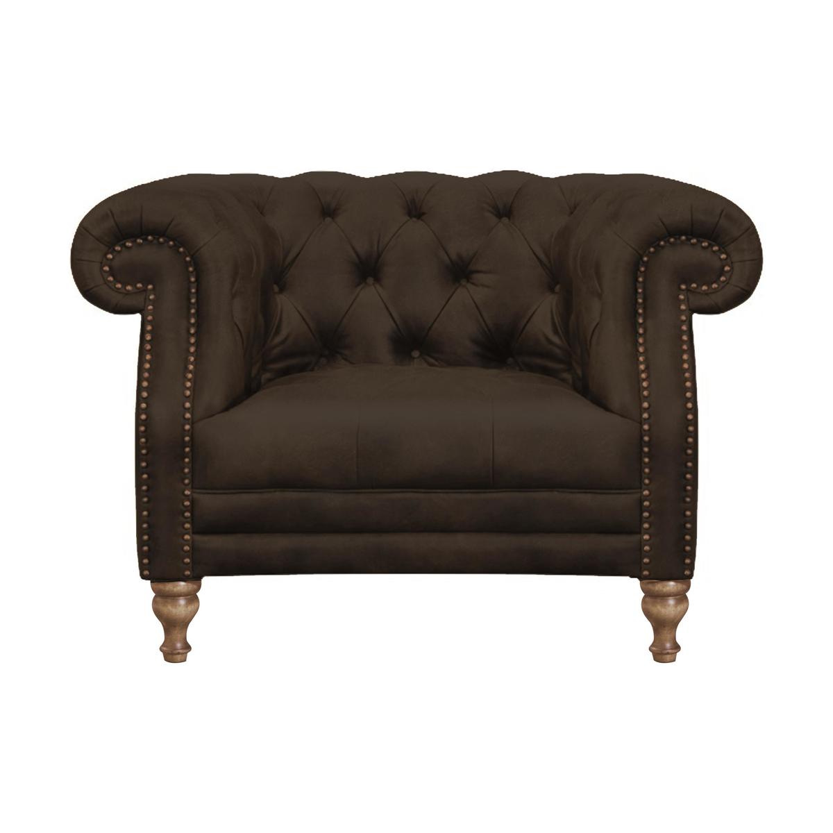 Alexander and James - New England Yale Leather Armchair - Brown